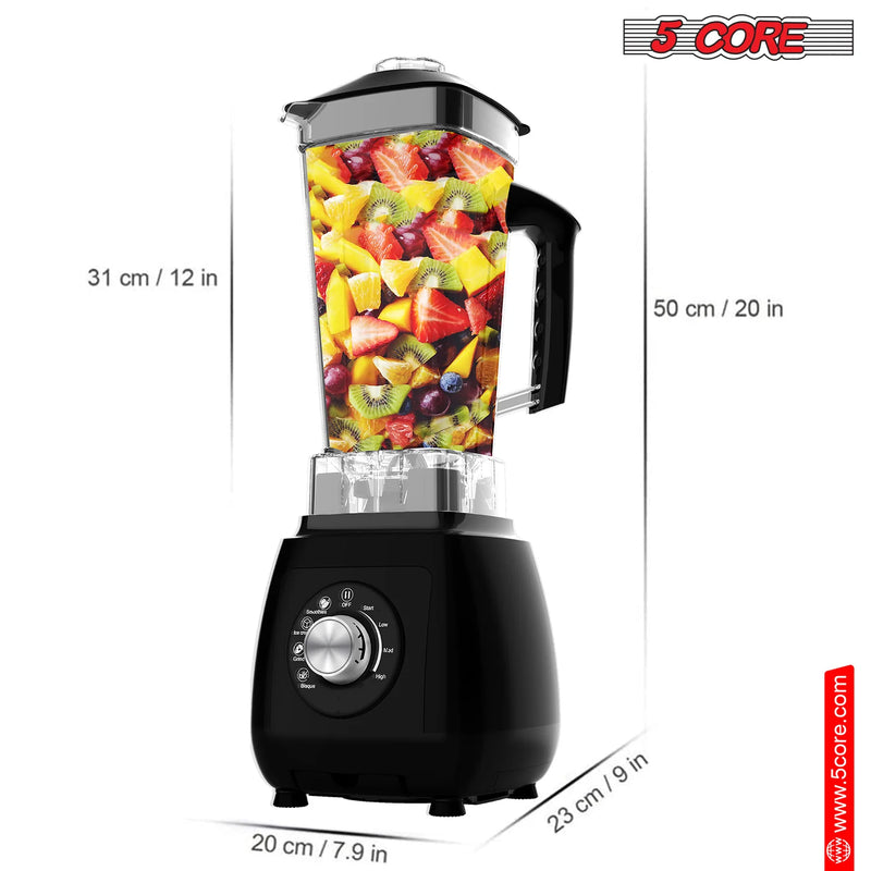 "5Core 2000W High-Speed Juicer Blender - Ultimate Smoothie Maker with 68Oz Jar for Kitchen Perfection!" - Virtual Salesline 