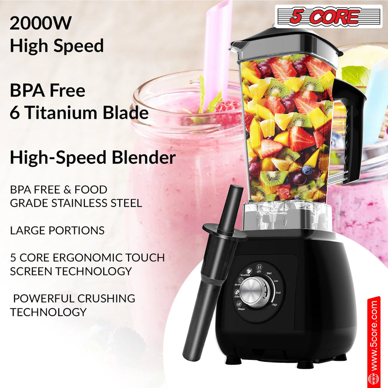 "5Core 2000W High-Speed Juicer Blender - Ultimate Smoothie Maker with 68Oz Jar for Kitchen Perfection!" - Virtual Salesline 