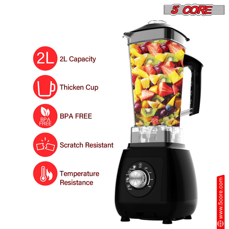 "5Core 2000W High-Speed Juicer Blender - Ultimate Smoothie Maker with 68Oz Jar for Kitchen Perfection!" - Virtual Salesline 