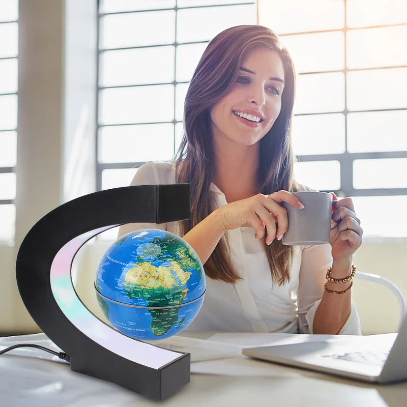 Magnetic Levitating LED Globe Lamp - Experience the Magic of a Floating World! - Virtual Salesline 