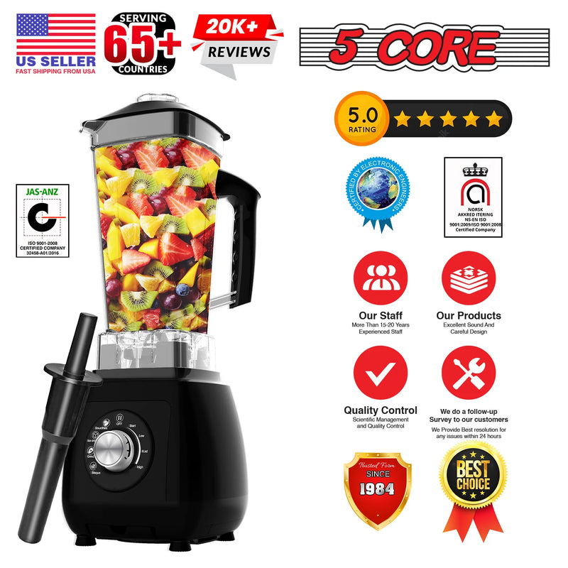 "5Core 2000W High-Speed Juicer Blender - Ultimate Smoothie Maker with 68Oz Jar for Kitchen Perfection!" - Virtual Salesline 