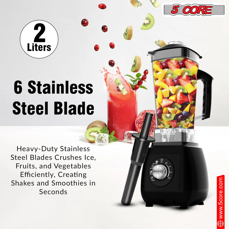 "5Core 2000W High-Speed Juicer Blender - Ultimate Smoothie Maker with 68Oz Jar for Kitchen Perfection!" - Virtual Salesline 